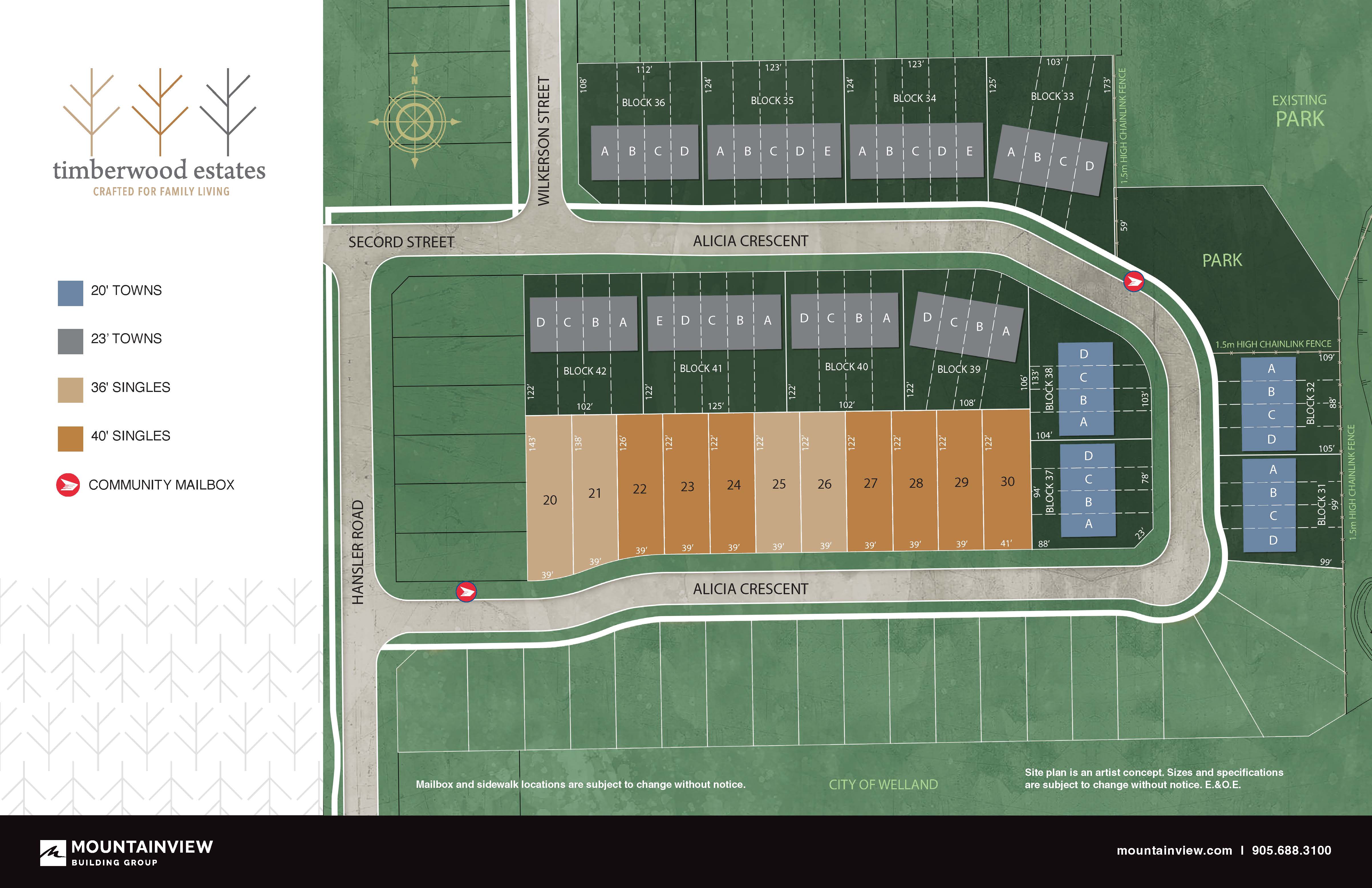Timberwood Estates – Townhome at Alicia Crescent & Wilkerson Street, Thorold, ON, Pre-construction