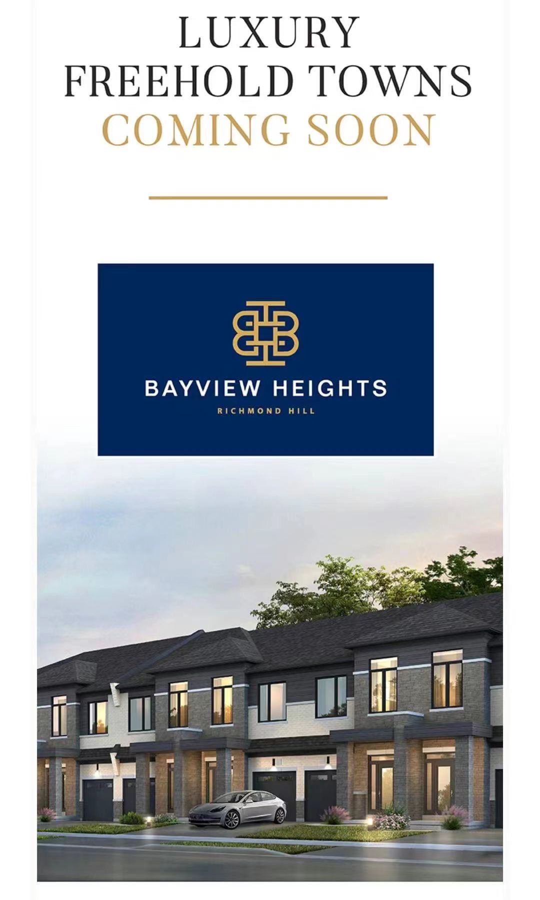 Bayview Heights – Townhome at 19th Avenue & Bayview Avenue, Richmond Hill, ON, Pre-construction